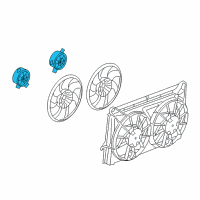 OEM 2013 Chevrolet Tahoe Fan Motor Diagram - 20897350