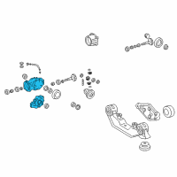 OEM 2010 Pontiac Vibe Differential Carrier Diagram - 19205624