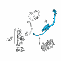 OEM 2018 BMW 430i Gran Coupe Refrigerant Line, Double Pipe Diagram - 64-53-9-337-124