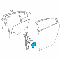 OEM 2015 Buick Regal Window Motor Diagram - 22836740