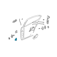 OEM 2002 Pontiac Grand Am Hinge Asm-Rear Side Door Diagram - 22716441