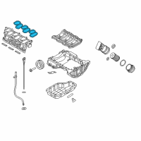 OEM 2015 Hyundai Genesis Gasket-Upper To Lower Diagram - 28215-3CDD0