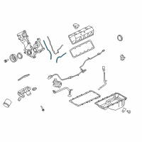 OEM 2008 Lincoln Town Car Front Cover Gasket Diagram - 4R3Z-6020-DB