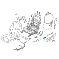 OEM Infiniti Front Seat Switch Assembly Diagram - 87016-4HA0A