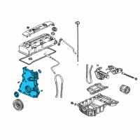 OEM 2006 Honda S2000 Case Assembly, Chain Diagram - 11410-PCX-010