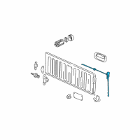 OEM 2011 GMC Canyon Latch Diagram - 20788263