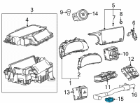OEM 2014 Toyota 4Runner Temperature Aspirator Diagram - 88625-06040