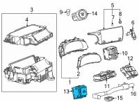 OEM Lexus SWITCH, HAZARD WARNI Diagram - 84332-78010