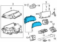 OEM Lexus NX450h+ Instrument Cluster Diagram - 8380078F20