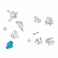 OEM 2002 Toyota Corolla Front Mount Diagram - 12361-0D021