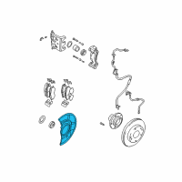 OEM 2004 Hyundai Santa Fe Shield-Dust, RH Diagram - 51756-26100--DS