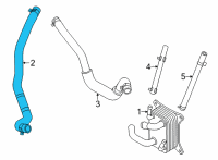 OEM 2022 Kia Sorento Hose Assembly-Radiator, U Diagram - 254143D100