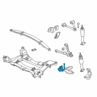 OEM Chevrolet Corvette Sensor Asm, Electronic Suspension Front Position (W/ Front Vertical Accelerometer) Diagram - 22153636