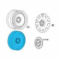 OEM 2015 Chevrolet Caprice Wheel-Compact Spare Diagram - 92230888