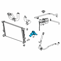 OEM 2021 Jeep Cherokee THERMOSTA Diagram - 5048423AB