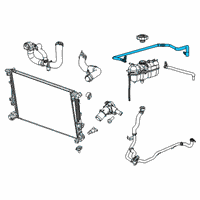 OEM 2022 Jeep Cherokee Hose-COOLANT Bottle Supply Diagram - 68403558AB