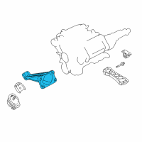 OEM 2004 Infiniti M45 Bracket-Engine Mounting, R Diagram - 11232-AR000