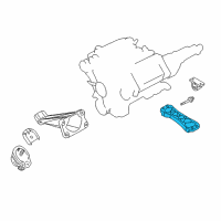 OEM Infiniti Q45 Member Assy-Engine Mounting, Rear Diagram - 11331-AR000