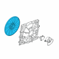 OEM 2013 Cadillac ATS Fan Blade Diagram - 22800706