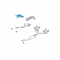 OEM 2008 Buick Enclave Converter & Pipe Diagram - 25776079