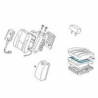 OEM 2000 Toyota Avalon Seat Heater Diagram - 87510-AC040