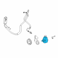 OEM 1999 Dodge Ram 1500 Van Power Steering Pump Diagram - 52039173AB