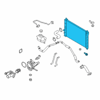 OEM Pontiac G3 Radiator Assembly Diagram - 42421858