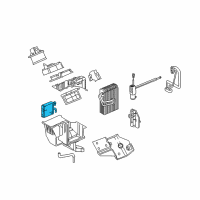 OEM Chevrolet Uplander Heater Core Diagram - 10362445