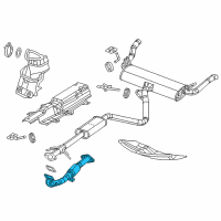 OEM 2015 Dodge Dart Exhaust Pipe Diagram - 68081930AG