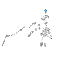 OEM 2015 Hyundai Veloster Knob Assembly-Gear Shift Lever Diagram - 46720-2V200