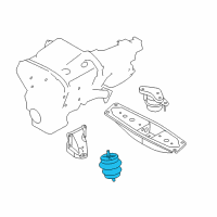 OEM 2009 Nissan 370Z Insulator-Engine Mounting, Front Diagram - 11220-1EA0A