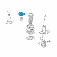 OEM Lexus NX300 Front Suspension Support Sub-Assembly Diagram - 48609-78010