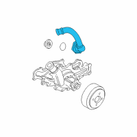 OEM 1997 Ford Aerostar Thermostat Housing Diagram - F5TZ-8594-AA