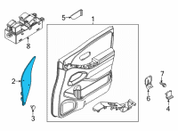 OEM 2015 Nissan Xterra Corner FINISHER RH In Diagram - 80288-9BM0A