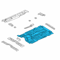 OEM 2004 Dodge Dakota Panel-Center Floor Diagram - 55257447AD