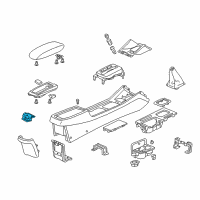 OEM Honda Accord Hinge, Armrest Diagram - 83410-S84-A01