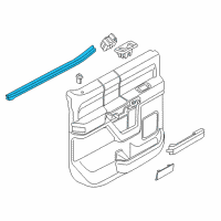 OEM 2021 Ford F-250 Super Duty Belt Weatherstrip Diagram - FL3Z-1625861-B