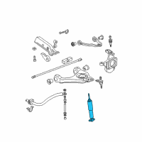 OEM GMC Sierra 3500 Front Shock Absorber Kit Diagram - 89040176