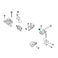 OEM 2009 Lincoln Navigator Support Nut Diagram - -W712334-S442