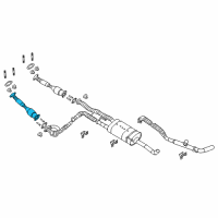 OEM 2018 Nissan Titan Exhaust Tube Assembly, Front Diagram - 20020-EZ30A