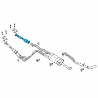 OEM Nissan Titan Exhaust Tube Front Diagram - 20010-EZ30A