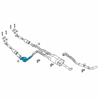 OEM 2021 Nissan Titan XD Exhaust Tube Assembly, Center Diagram - 20030-EZ30B