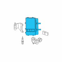 OEM 2004 Dodge Dakota Powertrain Control Generic Module Diagram - R6028806AD