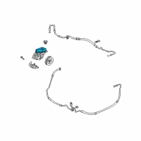 OEM Pontiac Bonneville Reservoir Kit, P/S Fluid Diagram - 26097963