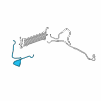 OEM 2011 Cadillac CTS Cooler Pipe Diagram - 25829910