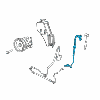 OEM 2015 Dodge Durango Hose-Power Steering Return Diagram - 52124635AH