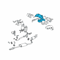 OEM 2007 Toyota Highlander Manifold Diagram - 25051-20040