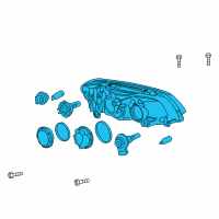 OEM Pontiac Capsule/Headlamp/Fog Lamp Headlamp Diagram - 92224812