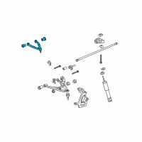 OEM 2009 Hummer H3 Upper Control Arm Diagram - 19354098