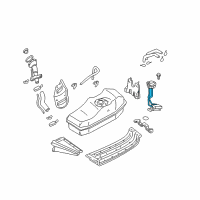 OEM 2004 Nissan Frontier Bracket-Fuel Pump Diagram - 17014-7B400